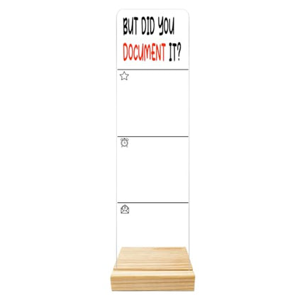 Monitor Memo Board Computer Monitor Memo Board But Did You Document It Sign Acrylic for Computer Monitors No Screen Damage With Removable Design 12.6x 3.15 x 0.2 inches - style: Document