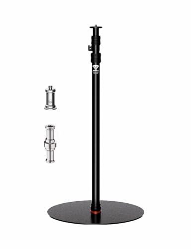 IFOOTAGE A400 Round Base Monopod Stand, 79'' Studio Light Stand with Flat Base, Aluminum Tripod Monopod for DSLR Camera, Video Light, Live Streaming, Vlogging, Payload 10kg/22lb - size: A400 - 79''
