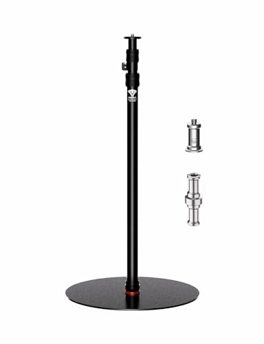 IFOOTAGE A400 Round Base Monopod Light Stand - 79" Tripod for Light Aluminum Camera Floor Stand with 1/4'' & 3/8'' Screw/Light Adapter for Camera, Light, Webcam, Backdrop, Payload 22lb - size: A400-1 Pack