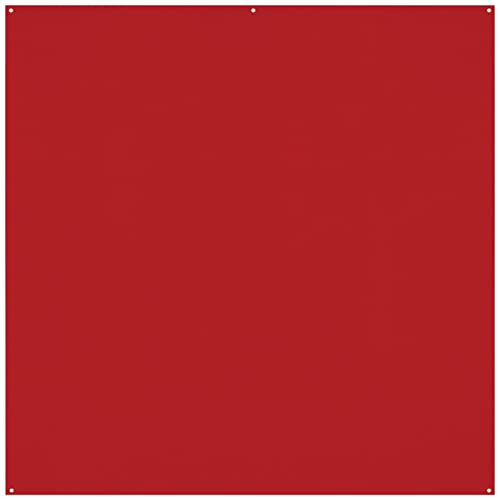 Westcott X-Drop Pro Wrinkle-Resistant 8' x 8' (2.44 x 2.44m) Backdrop for Headshots, Photoshoots, Group Portraits, Video Interviews, & Photo Booths - Portable and Travel Friendly (Scarlet Red) - color: Scarlet Red