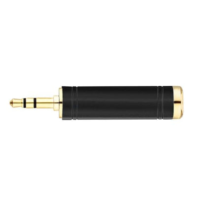 Tisino 1/4 to 3.5mm Stereo Adapter, 1/4 inch Female to 1/8 inch Male Mini Jack Aux Converter Headphone Adapter - Black, 1PCS - size: Adapter 1PCS
