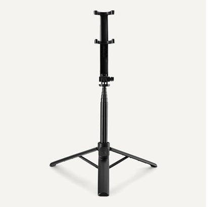 Amazon Basics 36" Portable Selfie Stick Mini Tripod for Phone with Detachable Remote, 360-Degree Rotation, 30-Foot Range, Compatible with iPhone, Samsung, and More, Black - size: 36inch