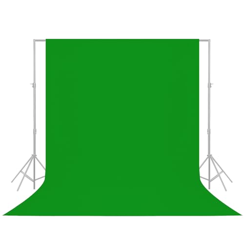 YSKE-10 X 7 FT Professional Green Screen Backdrop for Photography Machine Washable Seamless Background for Studio & Video - color: Green, size: 10X7