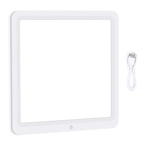 LED Photography Light Panel with Touch Control, 30cm White Light LED Camera Video Recording Lighting for Indoor Filming and Streaming