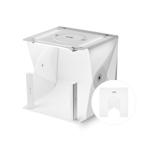 Foldio2 Plus + Extra Lights (15inch Lightbox for Product Photography with Extra Lights / 15" x 15" / Portable Studio, Dimmable LED Chips, CRI 97+, Background Sheet Included) - size: Foldio2 Plus + Extra Lights