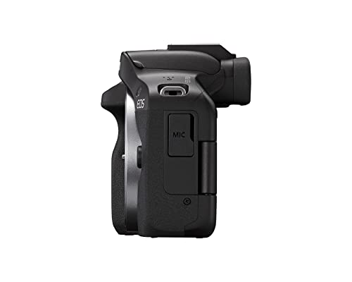 Canon EOS R50 Mirrorless Vlogging Camera (Body Only/Black), RF Mount, 24.2 MP, 4K Video, DIGIC X Image Processor, Subject Detection & Tracking, Compact, Smartphone Connection, Content Creator | 24.2MP Aps-C, Digic X, Dual Pixel Af Ii, 4k30p, Up to 15 Fps,
