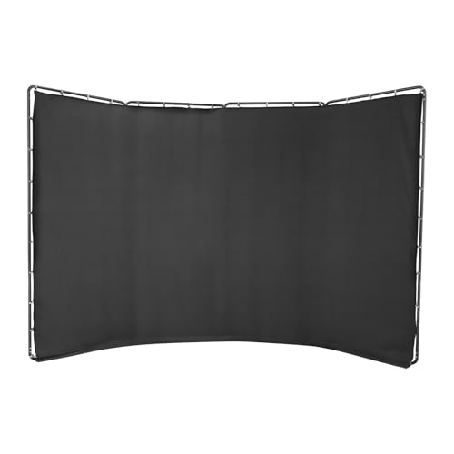 13.12ft X 7.87ft Portable Large Chromakey Black Screen Backdrop, Photography Backdrop Stand with Black Cloth, Backdrop Stand for Live Videos, Video Conference, Photographic Studio, Streaming Etc