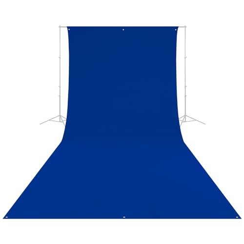 Westcott Wrinkle-Resistant 9' x 20' (2.75 x 6.1m) Backdrop for Photoshoots, Group Portraits, & Photo Booths - Portable and Travel Friendly (Royal Blue/Chroma) - color: Royal Blue / Chroma Key Blue