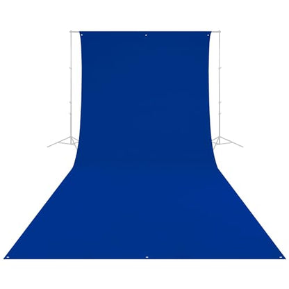 Westcott Wrinkle-Resistant 9' x 20' (2.75 x 6.1m) Backdrop for Photoshoots, Group Portraits, & Photo Booths - Portable and Travel Friendly (Royal Blue/Chroma) - color: Royal Blue / Chroma Key Blue