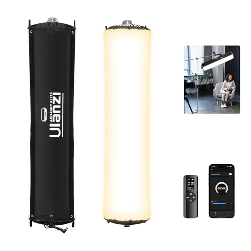 Ulanzi AL120 120W Bi Color Inflatable Tube LED Video Light with Remote, 2700K-6500K CRI96, 10 Effects, Portable Soft Box Light for Photography/Video/Live Stream/YouTube - size: 120W