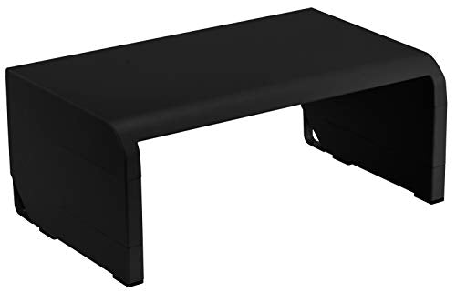 Bostitch Office Konnect Adjustable Monitor Stand Riser, 4 Height Adjustments, Built-In Cable Management, Rubber Feet - Black - color: Black, style: Laptop Stand