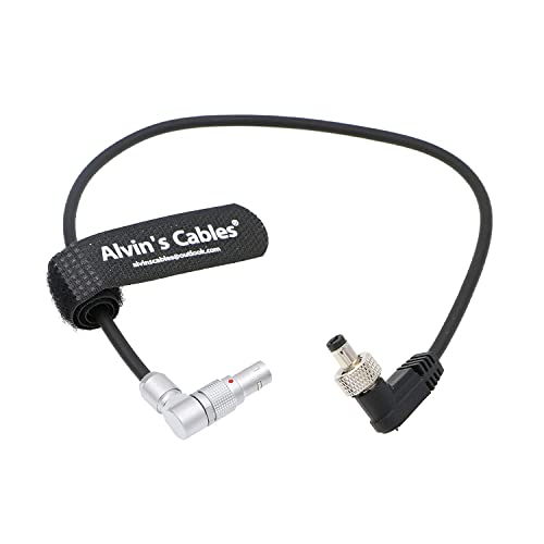Alvin's Cables Z CAM E2 Flagship Rotatable Power Cable for Atomos Ninja V OSEE G7 Monitor Adjustable 90 Degrees 2 Pin Male to Right Angle Lock DC Cord for Z CAM E2-S6 E2-F6 E2-F8 - color: Adjustable 2 pin to right angle lock DC