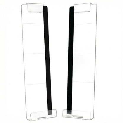 2 Pcs Computer Monitor Memo Board with Phone Holder, Clear Acrylic Screen Side Panel, Sticky Note Message Board, Aesthetic Desk Organization & Office Accessories for Women