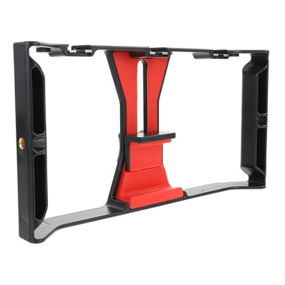 PartyKindom Phone Video Holder Hand-Held Stabilizer Grip Smartphone Video Rig for Vloggers and Content Creators with Hot Shoe Mount Compatible with Mobile Filming