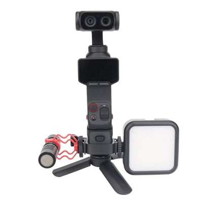 Camera Expansion Adapter Mount for Insta360 Luna Ultra, Dual Cold Shoe Bracket with 1/4" Screw Hole, Action Camera Mount Fit Backpack Clip, Neck Holder, Headband and Tripod Accessories