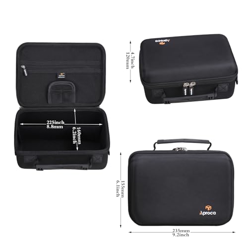 Aproca Case Compatible with Canon EOS Rebel T7, T7i, T8i, R100, R50, R5, R6 Mark II, R7, R8 Camera, Portable Storage Bag with 4 DIY Dividers and Shoulder Strap -Black - color: Black-DIY
