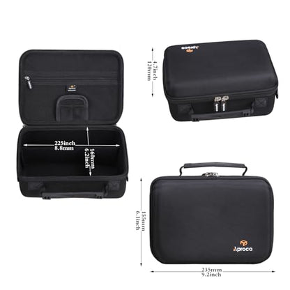 Aproca Case Compatible with Canon EOS Rebel T7, T7i, T8i, R100, R50, R5, R6 Mark II, R7, R8 Camera, Portable Storage Bag with 4 DIY Dividers and Shoulder Strap -Black - color: Black-DIY