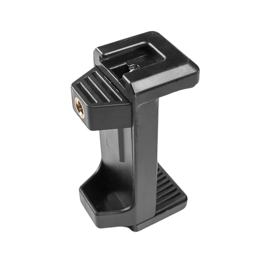 Hot Shoe Phone Mount for Camera, Ball Head Adapter with Phone Clamp - 360° Rotatable Smartphone Holder for DSLR/Mirrorless/Action Cam Live Streaming