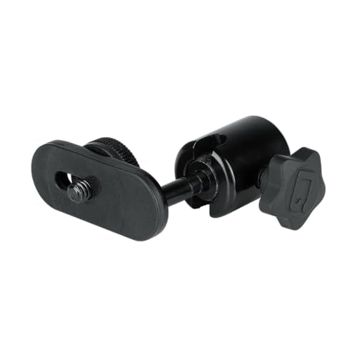 Gator Frameworks Camera Mount Mic Stand Adapter with Ball-and-Socket Head Fits Standard 1/4-20 Camera Threads (GFW-MIC-CAMERA-MT)