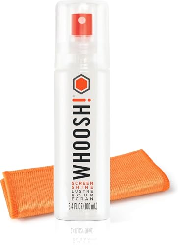 WHOOSH! Screen Cleaner Spray and Wipe [Set of 12] 3.4 fl oz + 1 Microfiber Cloth Wipes - Travel Size Electronic Cleaner for Car, Computer, Laptop, iPad, MacBook, Phone, Eyeglass - Lens Cleaner Kit - size: 3.4 fl oz (Pack of 12)