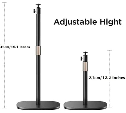 Heavy-Duty Webcam Stand, 18-inch Tabletop Webcam Tripod Holder Compatible with OBSBOT Tiny 3 / Tiny 3 Lite/Tiny 2/ Tiny SE/Meet 2 / Meet SE/Meet/Tail Air/Tail 2 Webcams