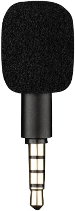 Mini Portable Condenser Microphone, 3.5mm 4-Pole/3-Pole Jack, Black, for Phone, Computer, Laptop, Multipurpose Condenser Microphones