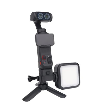 Camera Expansion Adapter Mount for Insta360 Luna Ultra, Dual Cold Shoe Bracket with 1/4" Screw Hole, Action Camera Mount Fit Backpack Clip, Neck Holder, Headband and Tripod Accessories