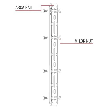 BOG Arca Swiss Mounting Accessory for M-Lok, Optics, and Binocular Attaching, Aluminum Construction, Compatible with BOG Tripods, for Hunting, Shooting, Outdoors, and Photography - style: M-Lok Rail