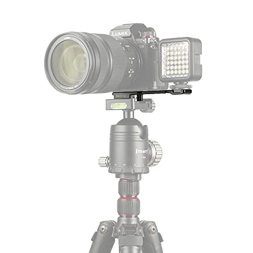 NICEYRIG Cold Shoe Mount Extension Bracket with Quick Release Plate for Arca-Standard Dovetail, DSLR Camera and Tripod Adapter Shoe Mount Cheese Bar for Microphone Flash LED Light - 433
