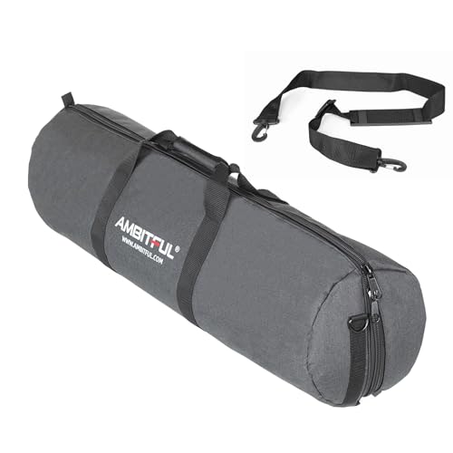AMBITFUL Widened Version Tripod Carrying Case Bag 21/25/31/39/43/47/51/55/ for Light Stands,Boom Stand,Umbrella and Tripod Photography Accessories (25.59in(65cm)*Φ7.08in(18cm)) - color: 25.59in(65cm)*Φ7.08in(18cm)