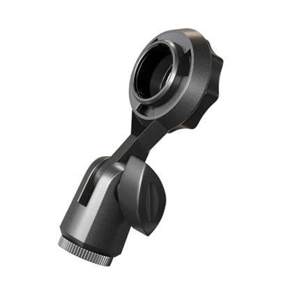 Metal Microphone Clip Microphone Shock Mount Bracket Holder Simple Stand Accessories Use Flexible Angled Desktop Condenser Mic Stand - color: With conversion B