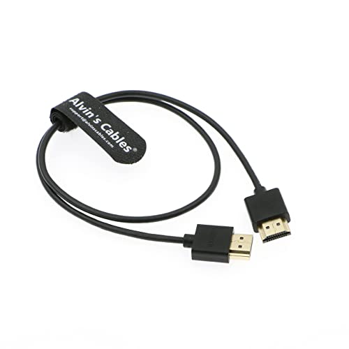 Alvin's Cables Z CAM E2 8K HDMI 2.1 Cable 50CM, High Speed Cord for Camera Monitor, for Sony A7S3 FS5 FS7 A7iv, Atomos Ninja V, Portkeys BM5, BMPCC, Panasonic, Canon, Panasonic, Nikon - color: Straight to Straight, size: 19.7in/50cm