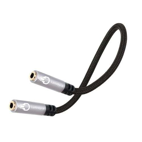 1/8 Inch 3.5mm TRRS Auxiliary Audio Mic Adapter Cable 0.6Feet,1/8" 3.5mm 4-Pole TRRS Female to Female Stereo Headphone Microphone Jack Coupler Connector Aux Extension Cord for Headphones, MP3 Players - color: 4-Pole TRRS, size: 1 Pack