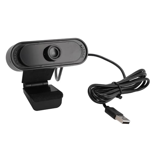 1080P HD Webcam with Noise Reduction Microphone, USB Web Camera for Laptop PC TV, Full HD 30FPS Plug and Play Webcam with Omnidirectional Mic for Zoom Skype YouTube