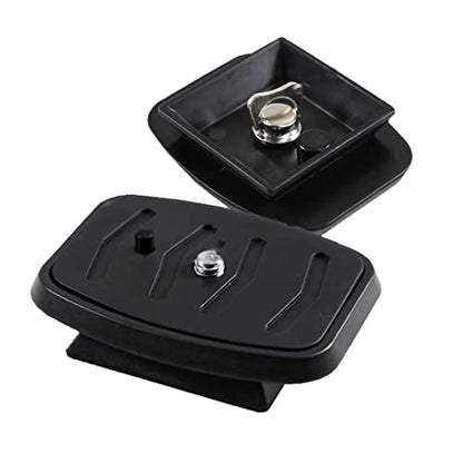 2 Pack 43mm Tripod Quick Release Plate Camera Mounting Adapter, QR Ball Head Parts Replacement for Torjim 60-Inch AX60, Endurax 66'' ETR66 Mount 1 11/16'', Black - size: 43mm