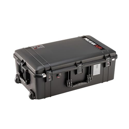 Pelican Air 1595 Travel Case - Large Hard Case Luggage - Suitcase with Wheels (Black) - color: Black, size: 1595 Travel Case