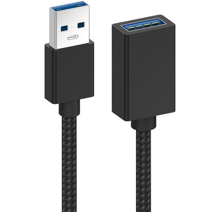 Vanjua USB Extension Cable-3.3FT, USB 3.0 Extension Cable, Male to Female Cord High Data Transfer Compatible with Webcam,USBKeyboard,Flash Drive,Hard Drive,Printer,Camera and More