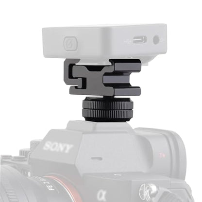 for Rode Wireless Go II / ME / PRO Cold Shoe Mount Adapter, for DJI Mic 3, Mic 2, Mic Mini, Mic 1 / Hollyland Lark M1 M2 Microphone Camera Cage Mount Stand Adaptor Extension Bracket