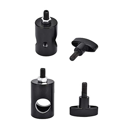 4PCS Light Stand Adapter Aluminum Rapid Adapter | 1/4" Screw, DSLR Mount Bracket, Multi Functional, Photo Studio, Light Stand Tip Boom Arm