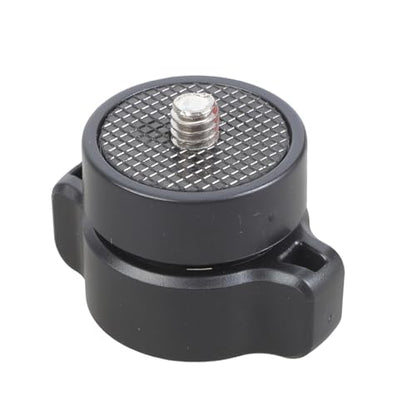 Heavy Duty 17mm Female Ball Socket to 1/4-20 Male Screw Adapter Converter for Camera Mounts Accessories Black