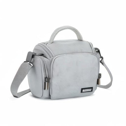 G-raphy Camera Bag Case DSLR SLR Crossbody Sling Photography Bags for Nikon Canon Sony DSLR SLR Mirrorless with Removal Straps(Parma Grey) - color: Parma Grey