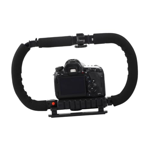 Zerodeko Foldable Dual-Handle Smartphone Video Rig Stabilizer for Handheld Camera Support Bracket, Compatible with Various Smartphones, Professional Video Recording Grip for Vloggers