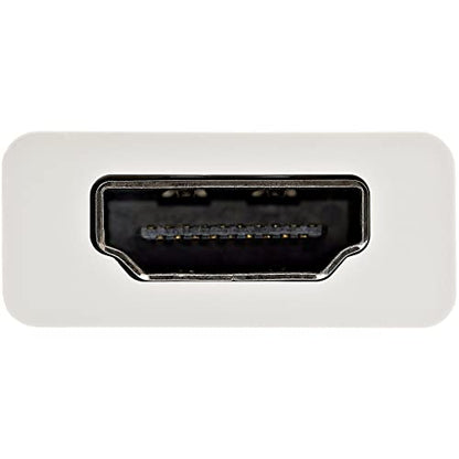 StarTech USB-C to HDMI Adapter Dongle, 4K 60Hz, Portable, White, Reversible - color: White, style: 4K 60Hz