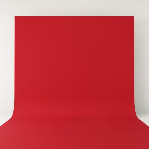 Red Backdrop,5x7FT Photo Backdrop for Photography Background Backdrops Curtain for Portraits Studio Photoshoot Party Screen Video Recording - color: Red, size: 5x7FT