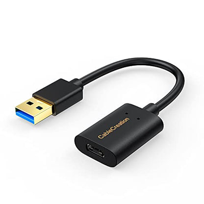 CableCreation USB C Female to USB Male Adapter, 5Gbps USB3.1 to USB C Adapter for Laptops Logitech StreamCam, etc - style: Cable Adapter-1Pack