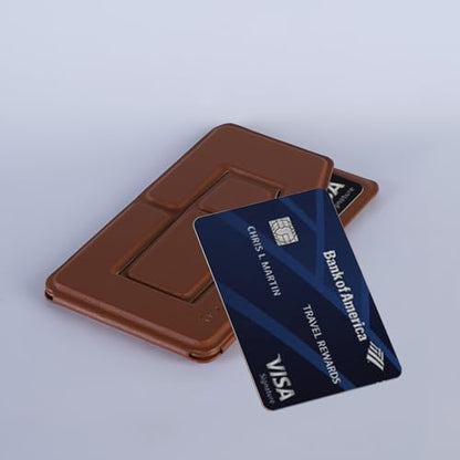 The Magnetic Wallet Stand and Card Holder, The Tripod for iPhone, with Multi - Angle Adjustable Feature, is Compact and Portable, has Strong Magnetic Attraction (Grey) - color: Grey