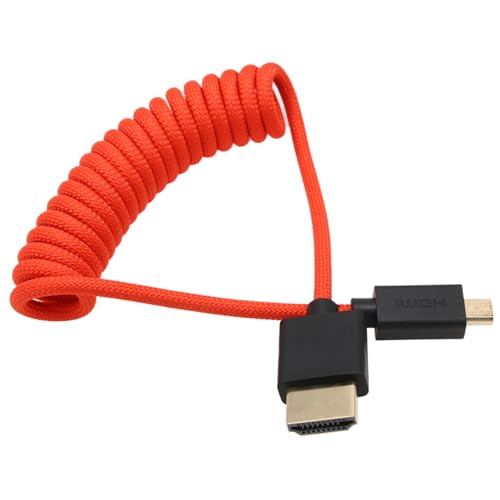 Micro HDMI to HDMI 4K 8K 60p Cable for ATOMOS Ninja V Ultra Canon R6 R6II R5C R5 R10 R7 Sony ZVE-10 A7C A7RIV A7RIII A7S2 Lumix S5 S9 GH4 Camera SmallHD Cine Indie Monitor, Type A D HDMI 2.1