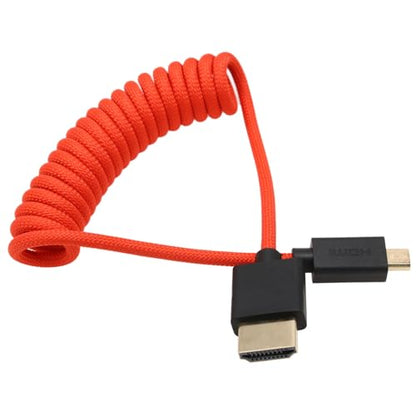 Micro HDMI to HDMI 4K 8K 60p Cable for ATOMOS Ninja V Ultra Canon R6 R6II R5C R5 R10 R7 Sony ZVE-10 A7C A7RIV A7RIII A7S2 Lumix S5 S9 GH4 Camera SmallHD Cine Indie Monitor, Type A D HDMI 2.1