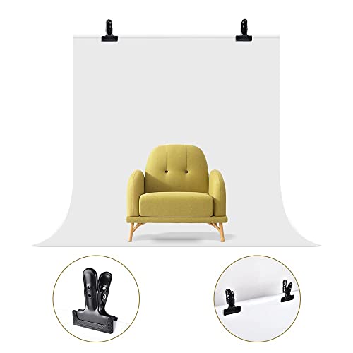 Backdrop Spring Clamps, 2 Pack of 4" Heavy Duty Clips | Photography Background Stands, Woodworking, Home Improvement Projects - style: 2 Packs