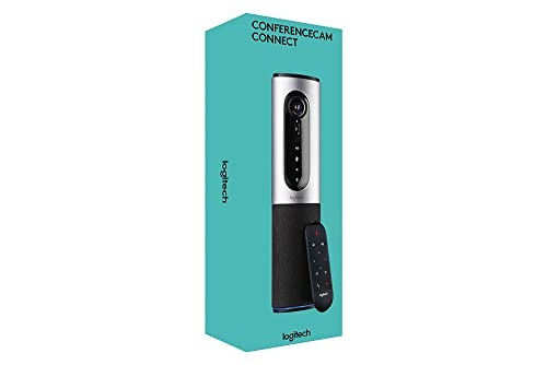 Logitech ConferenceCam Connect All-in-One Video Collaboration Solution for Small Groups – Full HD 1080p Video, USB and Bluetooth Speakerphone, Plug-and-Play